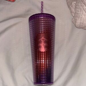 Starbucks Iridescent Purple Tumbler with Straw